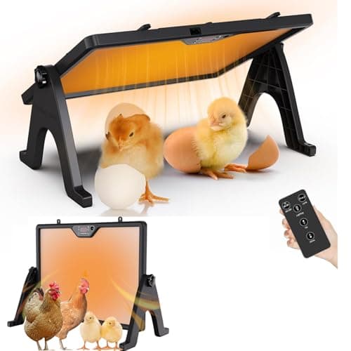 TAFALAA Smart Chick brooder Heating Plate for Chick 12"x16" Chicken coop Heater with Thermostat Radiant Heat Plate Panel with Adjustable Temperature, Timer,Remote Control for Winter Heating