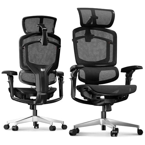 FLEXISPOT ErgoX-PRO Ergonomic Office Chair Black – AeroWeave 5.0 Mesh Seat, 5D Lumbar, 7D Armrests, 4D Headrest, 551LBS Capacity – Office, Gaming, Home - Image 1