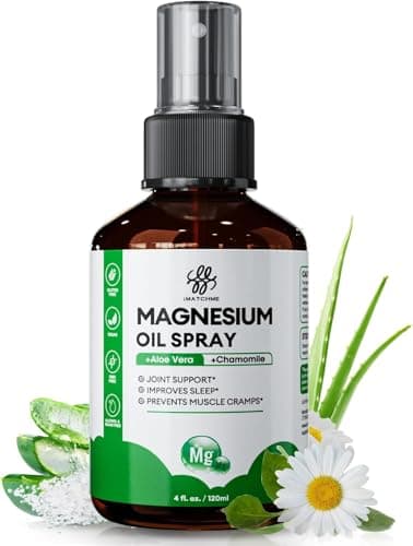 2 Pack Magnesium Oil Spray - Magnesium Spray for Feet & Body, Leg Cramps, Joint Health & Sleep Support, Nourish Skin - Topical and Natural Oil, 4oz - Image 1