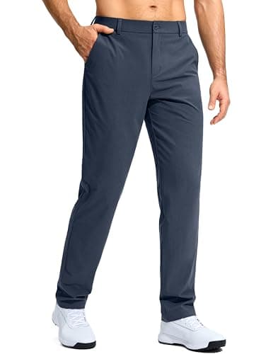 G Gradual Mens Golf Pants Stretch Dress Casual Pants 30"/32"/34" Lightweight Work Travel Slacks for Men with 4 Pockets(Navy,L34.W40) - Image 1