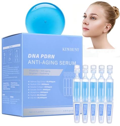 Salmon DNA PDRN Anti-Aging Facial Serum, 10,000ppm Salmon Egg DNA Ampoule, 3000ppm Collagen, Peptide, Glutathione, Niacinamide -Wrinkles, Firming, Radiance Skincare, 0.05 fl.oz x 30e - Image 1