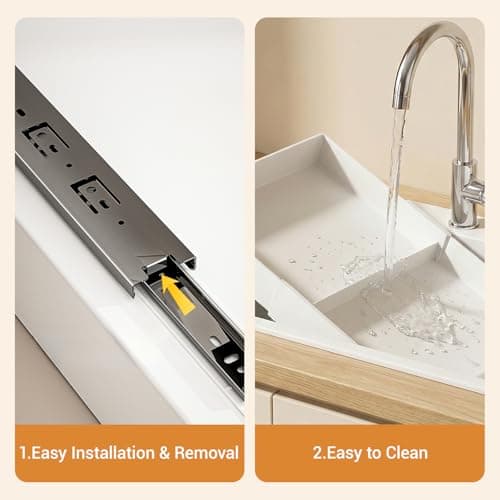 Soclik Adjustable Can Organizer for Pantry, Pull-Out Pantry Organizers and Storage, Soda Can Organizer - Great for Pantry, Kitchen Cabinet & Countertop (16.5" L x 12.2" W x 2.8" H (Adjustable Width)) - Thumbnail 5