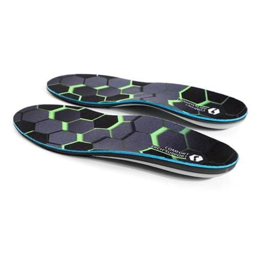 XINIFOOT High Arch Support Insoles, Orthotics Running Insoles for Arch Pain - Pronation - Metatarsalgia Pain Relief, Plantar Fasciitis Shoe Inserts for Men (Green 1 Pair) - Image 1