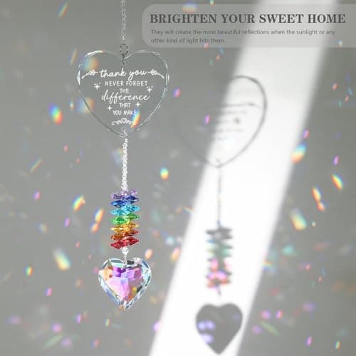 Thank You Gifts, Crystal Suncatcher Thank You Gifts for Women, Never Forget Appreciation Gifts Ornament, Women Gifts for Coworkers Teacher Boss Nurse Friend Keepsake - Thumbnail 2