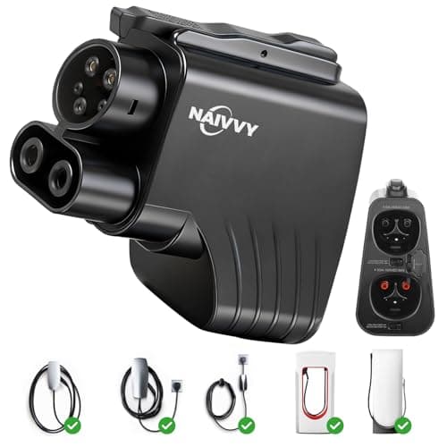 Enhanced Tesla 2-in-1 Adapter (Supports CCS & J1772), 250kW Fast Charging, Smart Communication-Locked Switch Prevents Connector Mismatch, for Tesla Superchargers & Destination Chargers - Image 1