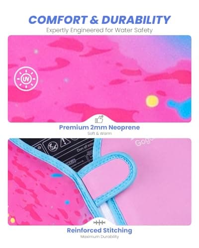 Gogokids Swim Vest for Toddler & Kid 1-2-3-4-5, Adjustable Buoyancy Swimming Vest for Kid Learn to Swim, Toddler Floaty with Removeable Floats and Dual Safety Straps Buoyancy Aid for Pool Beach Puddle - Thumbnail 3