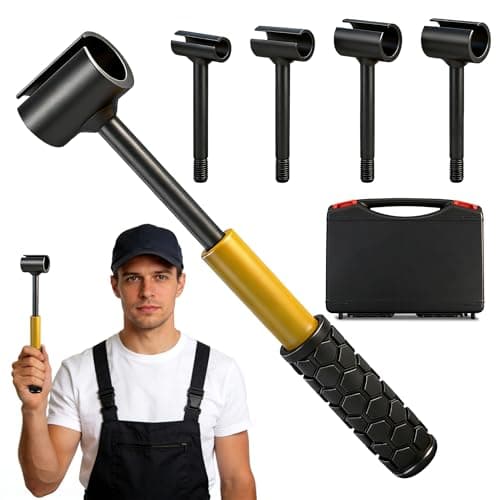 4 in 1 Door Hinge Adjustment Tool With Box, Heavy Duty Door Hinge Wrench, Multi-Size Door Gap Adjustment Tool with Non-Slip Handle, Hinge Doctor Wrench for Residential and Commercial Doors, Cabinets - Image 1