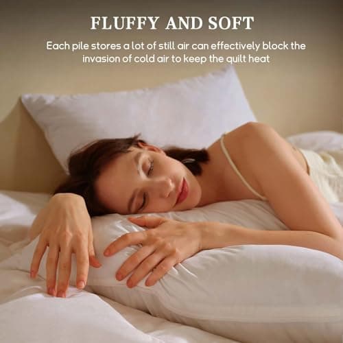 BHZ King Pillow Feather Down Hotel My King Pillow Bed Goose Pillows Alternative Luxury Pillows for Sleeping Side and Back Sleepers Soft Support Gifts White - Thumbnail 6