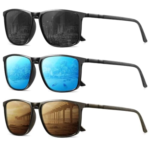 YDAOWKN Polarized Sunglasses for Men, Lightweight Sun Glasses With UV Protection for Driving Fishing Golf - Image 1