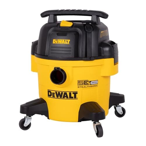 DEWALT 6 Gallon STEALTHSONIC Wet Dry Shop Vac, 5 Peak HP Shop Vacuum Wet and Dry, Ultra Quiet Shopvac with Powerful Suction, Wet Dry Vacuum Cleaner for Home, Garage, Workshop, Jobsite, DXV06P-QT - Image 1