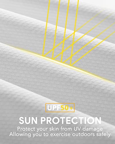 We1Fit Women's UPF 50+ Sun Protection Jacket Hooded Zip Up SPF Shirts Long Sleeves White - Thumbnail 5