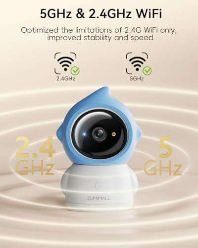 ZUMIMALL Pet Camera Indoor, 5G/2.4G WiFi Camera for Dog/Cat with Laser Toy, 3MP Pet Security Cameras with Phone App, 2-Way Talk, Auto Tracking, Pet/PIR/AI Detection, Privacy Protect, Alexa/ONVIF/Cloud - Thumbnail 5