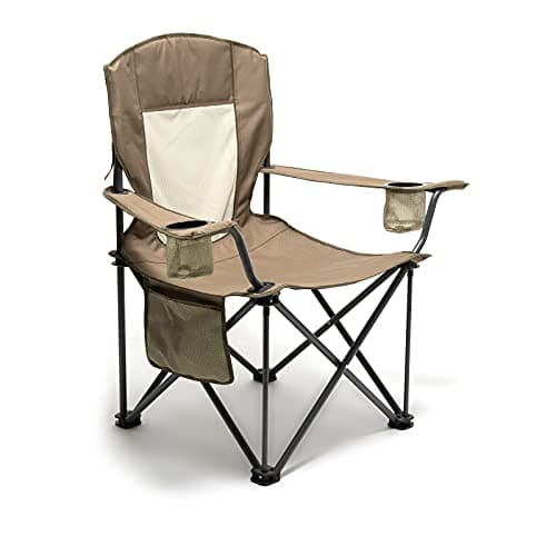 SUNNYFEEL Oversized Folding Camping Chair 500 LBS Heavy Duty Lawn Chairs with Portable Folding with Armrest, Cup Holder, Pocket ＆Bag for Outdoor Camping/Beach/Travel/Picnic/Fishing