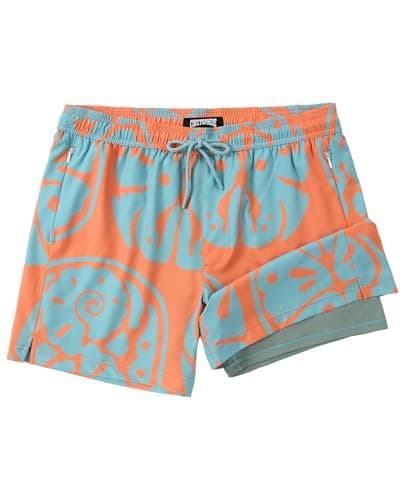 CoozySphere Mens Swim Trunks with Compression Liner 5 Inch 5" Quick Dry Swim Shorts Bathing Suits Swimwear Board Shorts wiht Pockets M - Image 1