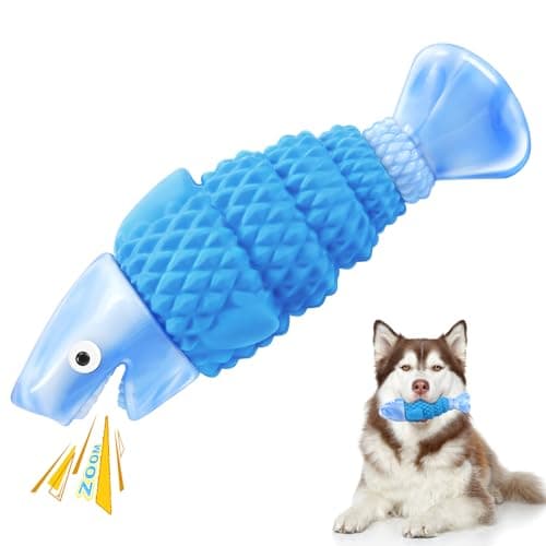 WinTour Tough Dog Toys for Aggressive Chewers, Indestructible Dog Chewers for Medium & Large Breeds, Squeaky Durable Chew Toys to Keep Them Busy, Reduce Boredom, Teeth Cleaning, Bacon Flavor - Image 1