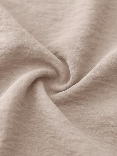 NIMIN Women Wide Leg Palazzo Pants High Waisted Casual Lounge Pants Flowy Loose 2026 Summer Beach Vacation Outfits Dressy Trousers with Pockets Apricot - Thumbnail 5