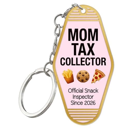 FLYAB Mothers Day Gifts from Son Daughter - Mom Tax Collector Keychain Funny Mothers day Presents for New Mom Grandma Mothers Day Ornament for Tree Decoration Acrylic Pendant with Envelope - Image 1