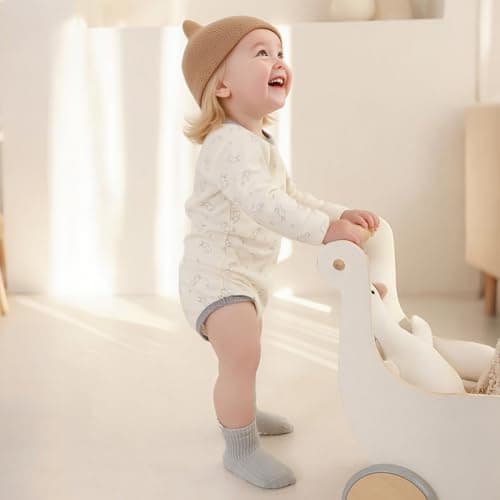 BISOUSOX Baby Boy Socks 0-6-12 Months, Toddler Socks 3T-4T-5T Grippy Non Slip Sock with Grips for Babies Newborn Infant - Thumbnail 3