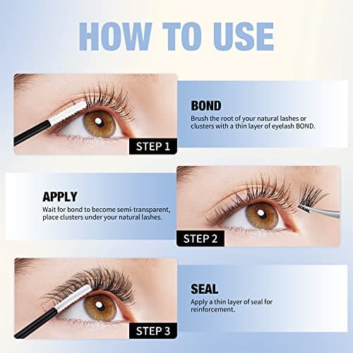 GEMERRY Lash Cluster Glue Clear Bond and Seal 10ml - Thumbnail 6