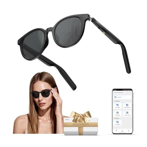 GetD AI Smart Glasses for Men and Women, Low Bridge Fit, 74-Language Real-Time Translator Powered by ChatGPT - Bluetooth 5.4 with 11H Playtime, Polarized Sunglasses for Travel, Driving, Daily Use - Image 1