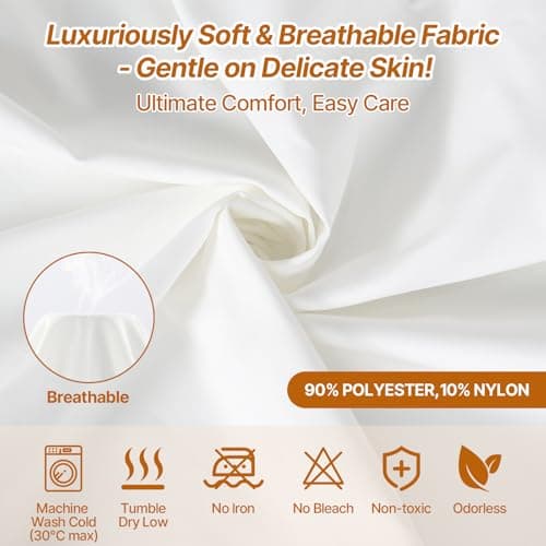 2-Pack Fitted Bassinet Sheets for Baby Girl Boy - Soft Waterproof Breathable Bassinet Mattress Protector, Compatible with Hourglass, Moses Basket, and Oval & Standard Rectangle Bassinet Mattresses - Thumbnail 5
