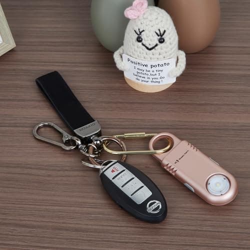 135dB Rechargeable Personal Safety Alarm Built-in Ultra-Bright Flashlight Non Slip Grip Keychain Emergency SOS Siren for Women, Students, Night Runner. Loud Sound Hiking Bear Alerts Hook. Rose Gold - Thumbnail 5