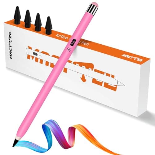 Pencil for Apple iPad 2025-2018 Stylus Pen for Mini 5/6, iPad 6/7/8/9/10/A16, Air 3/4/5/6/7, iPad Pro11/12.9"/13" 2B Pencils Appearance Magnetic Pen with Palm Rejection Tilt Sensitivity