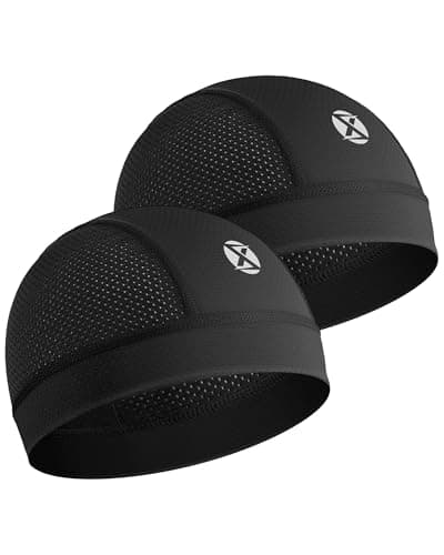 XINSONYUELL 2-Piece Cooling Skull Cap Breathable Mesh Helmet Liner for Men and Women Lightweight Quick-Dry Cycling Hard Hat Liner - Image 1