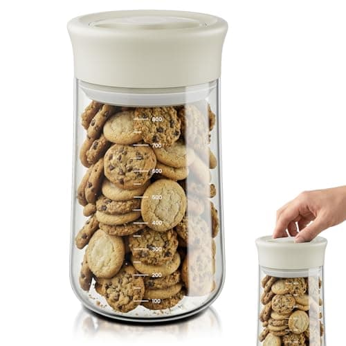 OURCABECUE 2026 Upgrade Wide Mouth Mason Jar 27 oz, 90° Rotating Lid Glass Storage Jar, Food Grade Overnight Oats & Yogurt Jar, Dry Snacks Candies jar - Image 1