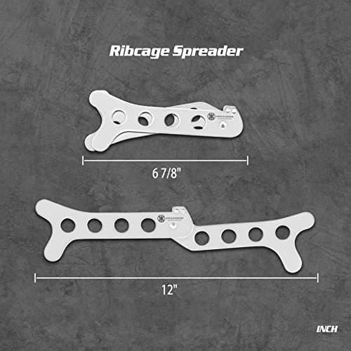 KNINE OUTDOORS Hunting Deer Knife Set Field Dressing Kit Portable Game Processor Set Red Maple Camo Handle, 8 Pieces - Thumbnail 4