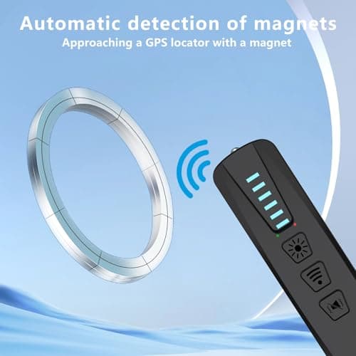 SnapDetect Hidden Camera Detectors,GPS Tracker Detector,Camera Detector Spy Camera Finder,25H Working Time,Travel-Friendly Size S500 (Black) - Thumbnail 4