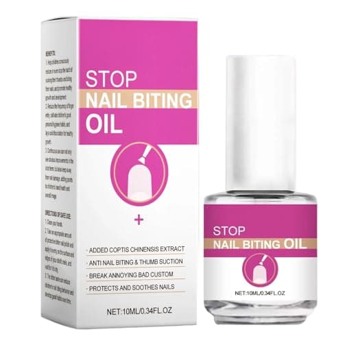 WEU L Nail Biting Prevention for Kids - Safe Bitter Nail Polish, Nail Biting Treatment for Thumb Sucking Deterrent, Quick Drying & Long Lasting, Easy Application (Odorless)