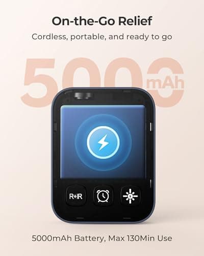 XASLA Red Light Therapy Belt, 660nm & 850nm Near Infrared Light Therapy for Body with Timer, 5000mAh Battery, Portable & Cordless, Red Light Therapy Wrap for Pain Relief - Thumbnail 2