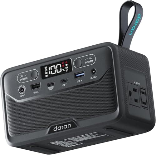 2026 Portable Power Station 28000mAh LiFePO4 Battery, Solar Power Bank with AC Outlet 100W/110V, USB-C PD Two-Way Fast Charging Small Generator for Laptop, Camping, Home, Office, TSA Approved - Image 1