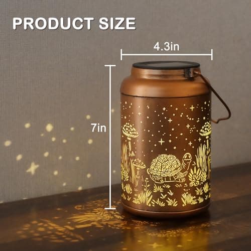 Birthday Gifts for Women - Mothers Day Gifts for Mom, Grandma, Solar Lanterns Outdoor Waterproof - Turtle Solar Lights Outdoor Garden Decor for Outside,Patio, Yard - Thumbnail 3