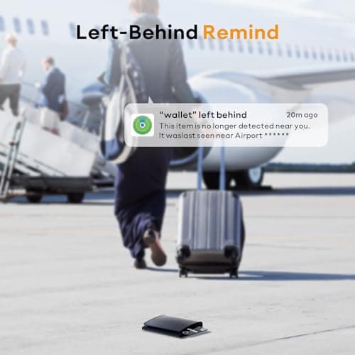 [Apple MFi Certified] ATUVOS Rechargeable Wallet Card, Ultra-Thin 1.6mm Blueooth Air Tag Tracker Works with Apple Find My (iOS Only), Item Locator for Passport, Luggage, IP67 Waterproof, 2 Pack - Thumbnail 6