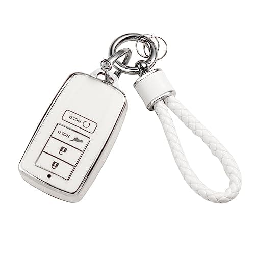 YO&YOYE for Acura Key Fob Cover with Keychain, Soft TPU Key Case Protection Fit for Acura CDX RDX RLX NSX TLX TLX-L