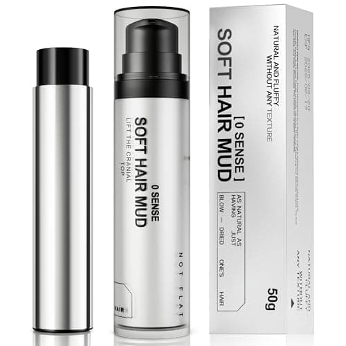 Men's Hair Pomade with Refill - Hair Clay for Men - Matte Finish Styling Paste - Flexible Hold - Non Sticky - Easy Wash - Soft Hair Mud for Daily Styling - Portable Hair Product for All Hairstyles