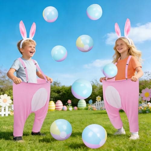 Easter Games for Kids–Funny Active Bunny Pants Tossing Game, Outdoor Easter Party Game, Perfect Yard & Classroom Group Game, Ages 4–8 - Image 1