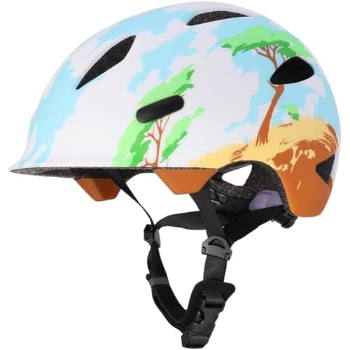 AUMENTAR Kids Bike Helmet with Built-in Sun Visor - 360° Adjustable Youth & Toddler Safety Gear for Cycling, Skating & Scooters - 3 Sizes for Ages 1-2-3-5-8-14 Years Child Infant Boys Girls XS - Image 1