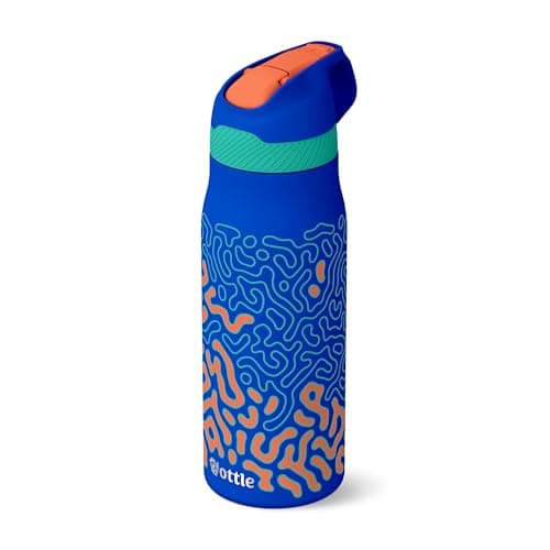 Ottle Cove Cruiser Stainless Steel Water Bottle - 24 oz Insulated Flask with Leak Proof Lid BPA-Free - Reusable Gym Water Bottle for Travel, Camping & Sports - Synapse Loop - Image 1