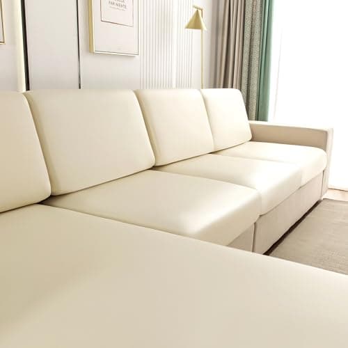 UWWGKK Waterproof Couch Covers, Couch Cover with Chaise for Sectional Sofa,L Shape Sofa - Thumbnail 5