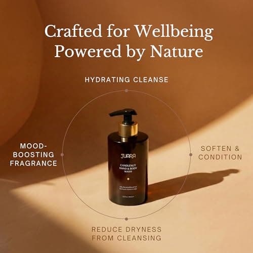 Juara 13.5 Fl Oz Hand & Body Wash - Hydrating Daily Cleanser with 72-Hour Moisture Magnet - Gentle Lather (Candlenut) - Thumbnail 4