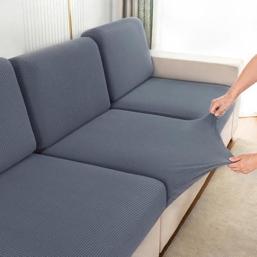 UWWGKK Stretch Couch Cover for Sectional Sofa - Multiple Patterns & Colors,Sofa Cover Design for L-Shaped Couches (1 Pcs) - Image 1