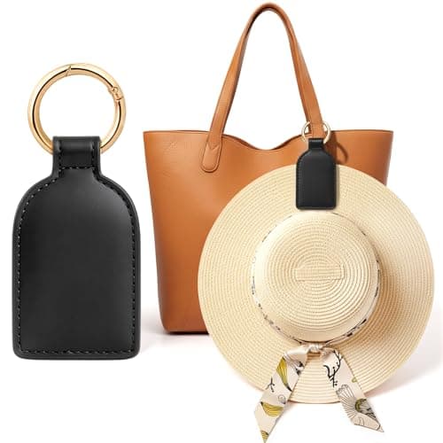 Niveaya Magnetic Hat Clip for Travel, Strong Magnet Holder for Hats, Chic Hands-Free Travel Essentials for Beach Cruise Vacation, Secures Hats on Tote Bags Purse Backpacks Luggage, 1-Pack Black - Image 1