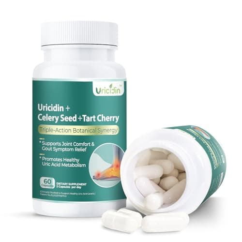 PureBotan Natural Purge Uric Acid Flush, Support Uric Acid Cleanse and Balance, Joints and Mobility, Tart Cherry, Celery Seed and Eucommia Leaf Extract, Feet and Joint Support Supplement, 60 Capsules - Image 1