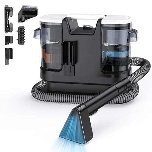 Lubluelu Upholstery Cleaner Machine 600W Motor - 20Kpa Suction, Portable Handheld Carpet Cleaner with Self-Cleaning and Long Hose for Pet Stains, Couch, Car Seats and Area Rugs - Image 1