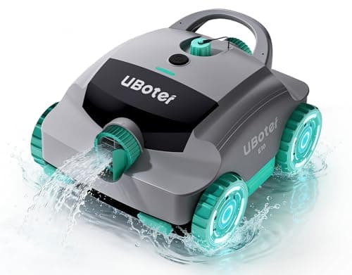 Pool Vacuum,UBoter E10 Cordless Robotic Pool Cleaner, Dual-Layer Filtration,Powerful Obstacle Crossing, Enhanced Edge & Corner Cleaning,120-Min for Above-Ground & Flat-Bottom Pools to 860 Sq.Ft - Image 1