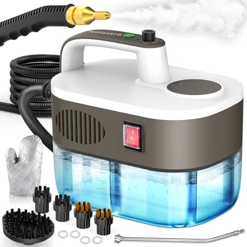 Steam Cleaner, 10s Rapid Heating Steamer with 6 Levels, 1.2L Water Tank, Portable Powerful Steamer for Cleaning without chemicals, Handheld Steam Cleaner for Home, Car, Grout, Tile, Floor, Dirt - Image 1