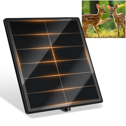 KEPEAK Solar Panel for Trail Camera - 6000mAh Battery, 12V Solar Battery Charger, Waterproof, for Outdoor 24/7 Wildlife Monitoring - Image 1